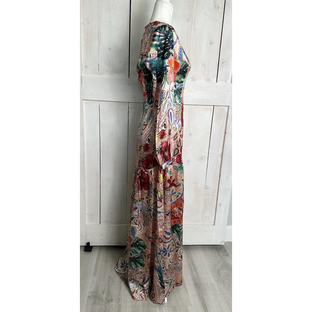 Guess Floral Maxi Dress - Pink and Green - Picture 6 of 13